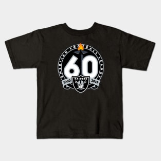 Raiders 60th Anniversary Celebration Kids T-Shirt